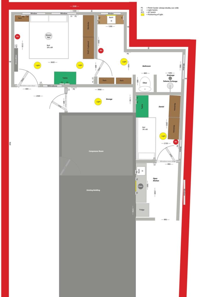 Der Plan für die Fundis (Baumeister, Elektriker, Installation). Ja nix zu kompliziert machen hab ich hier in den letzten Jahren gelernt... 😉